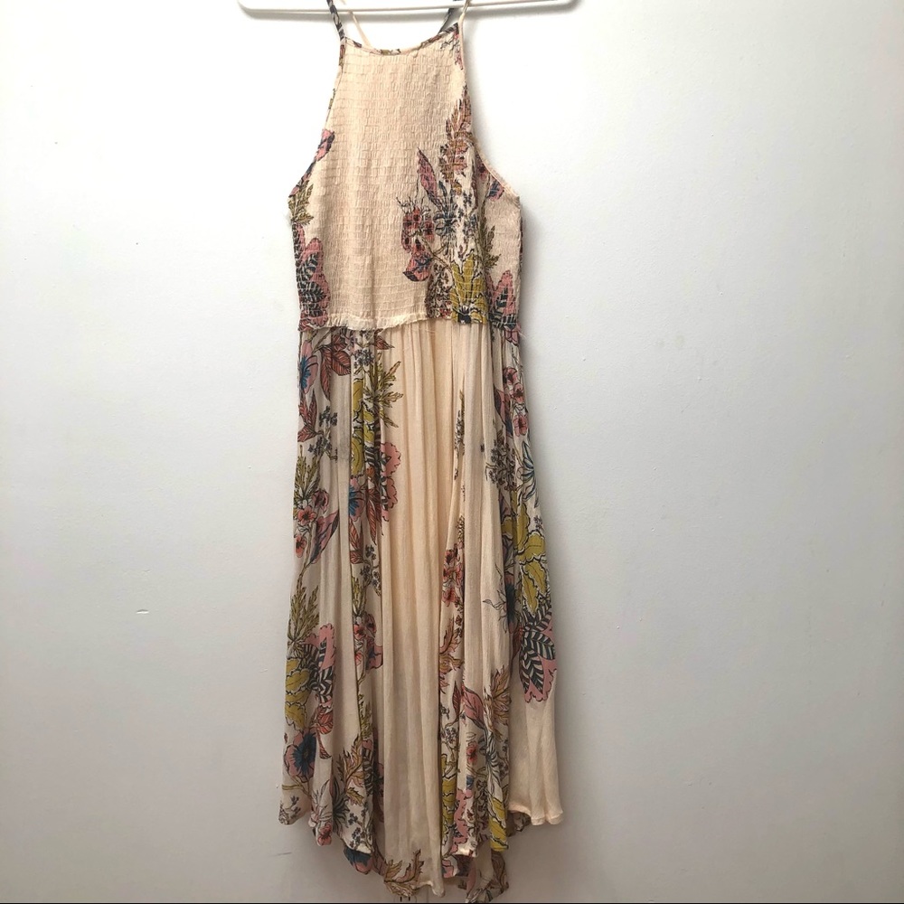 Free People blush/cream floral dress